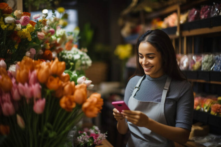 Business owner paying credit card