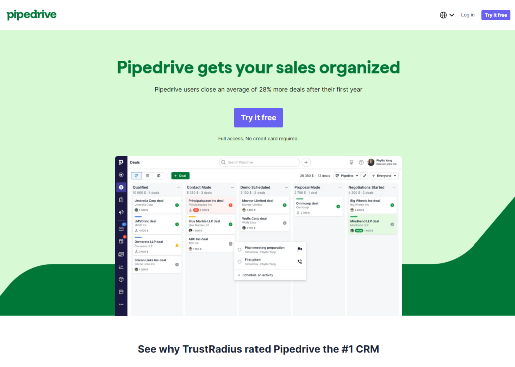 Pipedrive CRM
