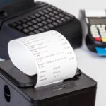 Point of Sale System with a thermal paper roll