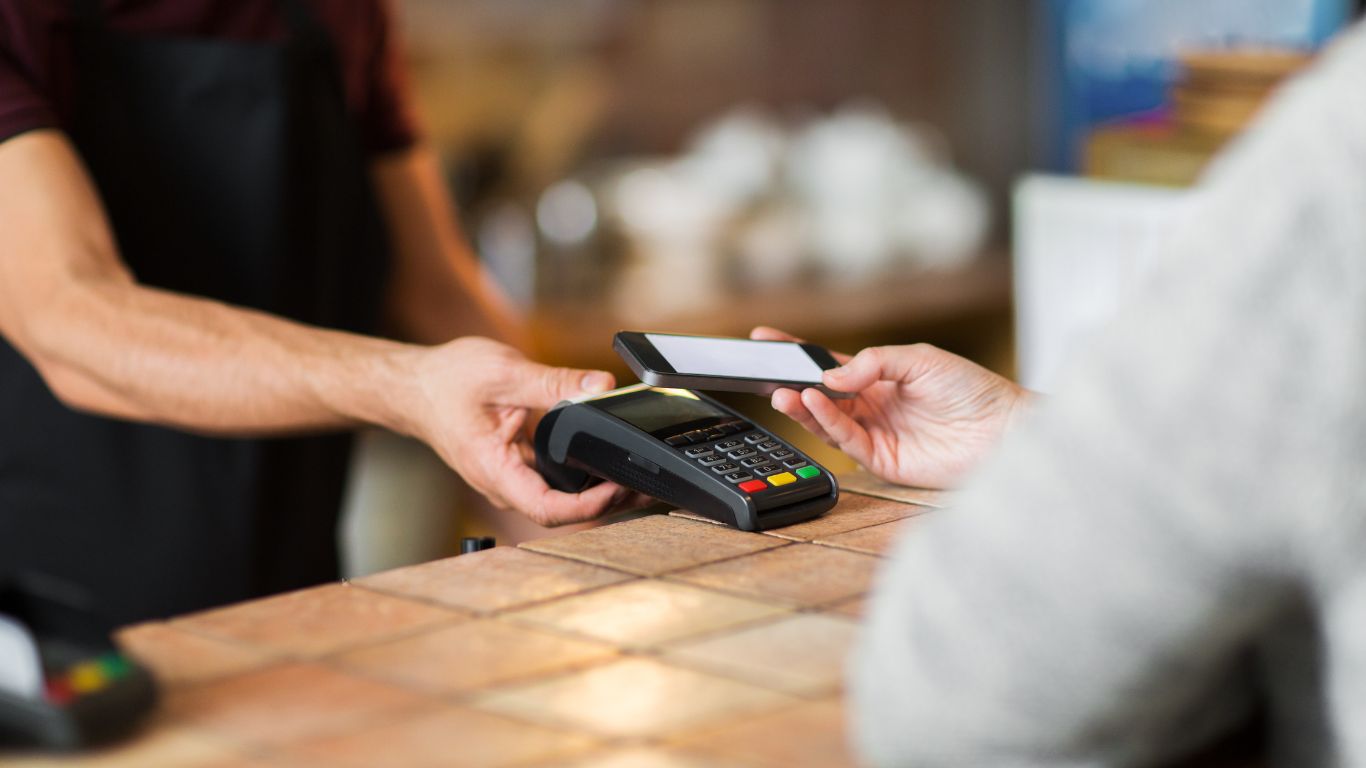 Accepting payment on a credit card terminal