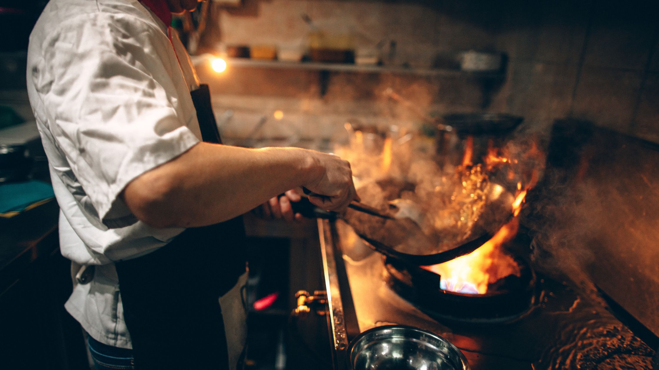 Chef Cooking in the Kitchen