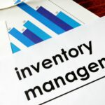 Paper with words inventory management and charts