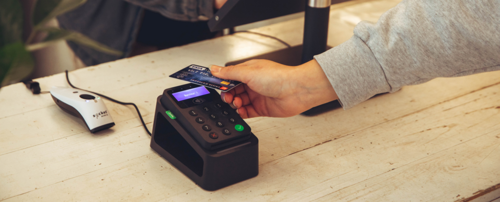 Man Using iZettle Card Reader