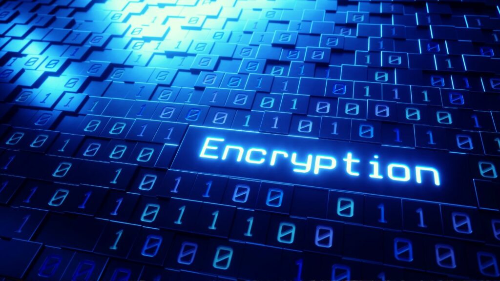 Blue Encryption Surface